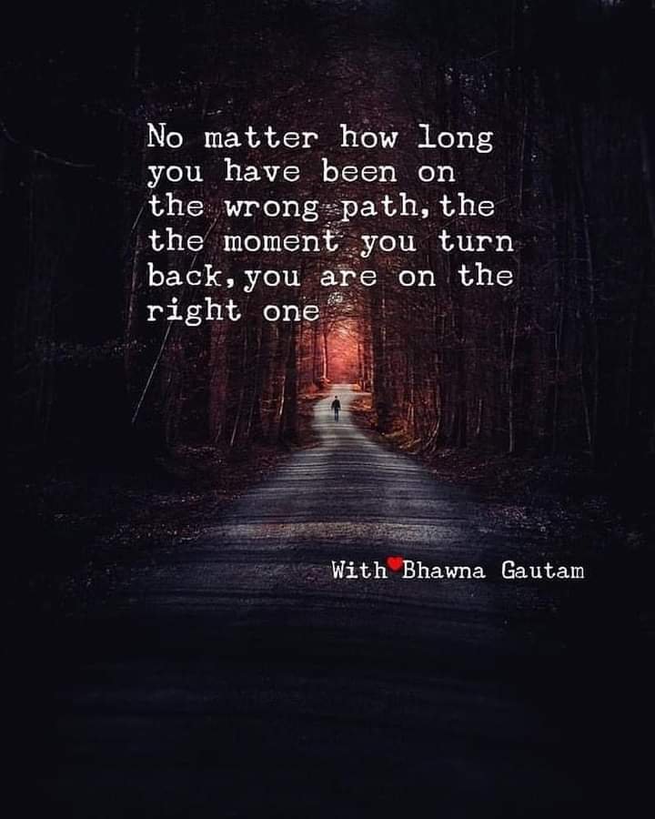 WHAT DO YOU DO IF YOU FIND THAT YOU HAVE CHOSEN THE WRONG PATH?