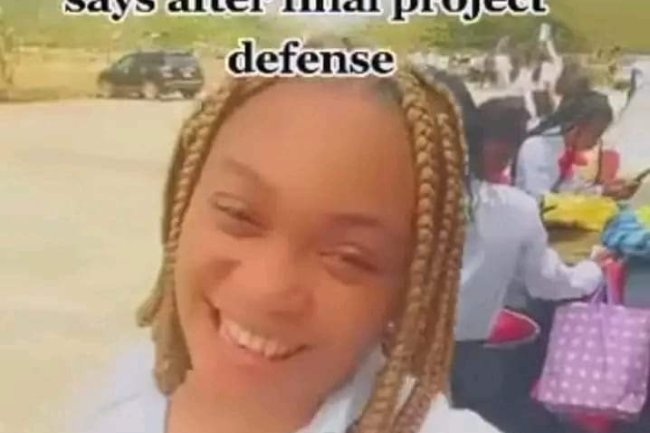 IT CAN ONLY BE GOD AND MY PRIVATE PART — NEKEDE GRADUATE SAYS AFTER FINAL PROJECT DEFENSE 