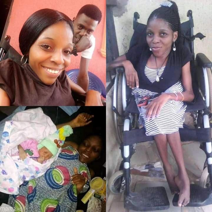 “SHE IS MY HEARTBEAT” – MAN CELEBRATES HIS PHYSICALLY CHALLENGED WIFE AS SHE GIVES BIRTH TO TWINS