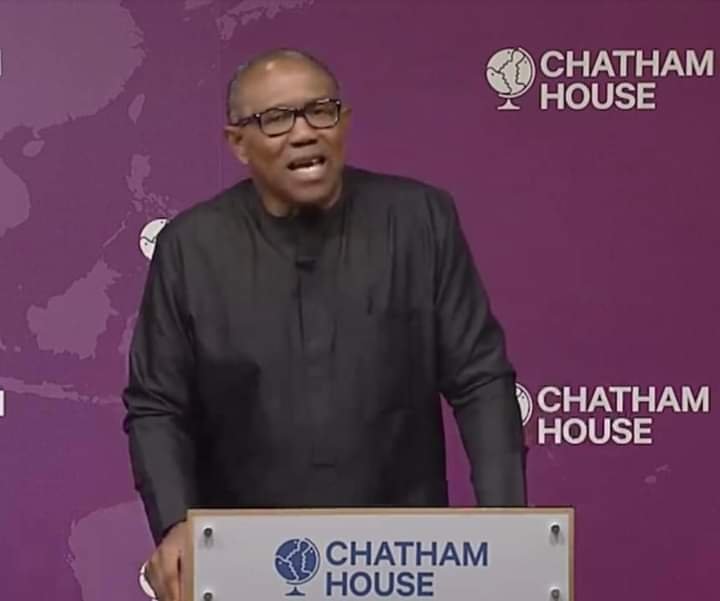 I WILL DISMANTLE ‘STRUCTURE’ HOLDING NIGERIA CAPTIVE – OBI AT CHATHAM HOUSE