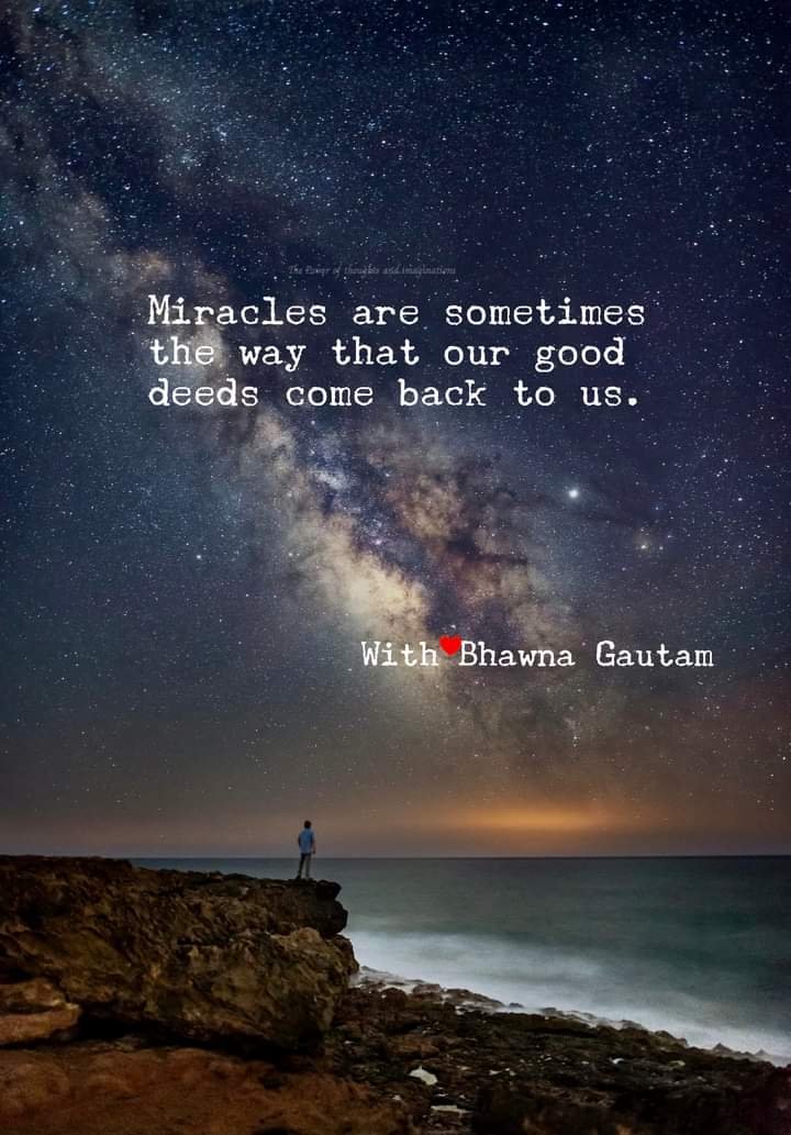 DO MIRACLES CARRY THE POWER OF OUR OWN GOODNESS?