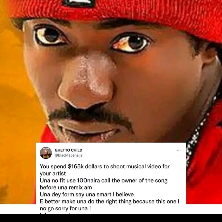 BLACKFACE ACCUSES ARTISTE OF STEALING SONG