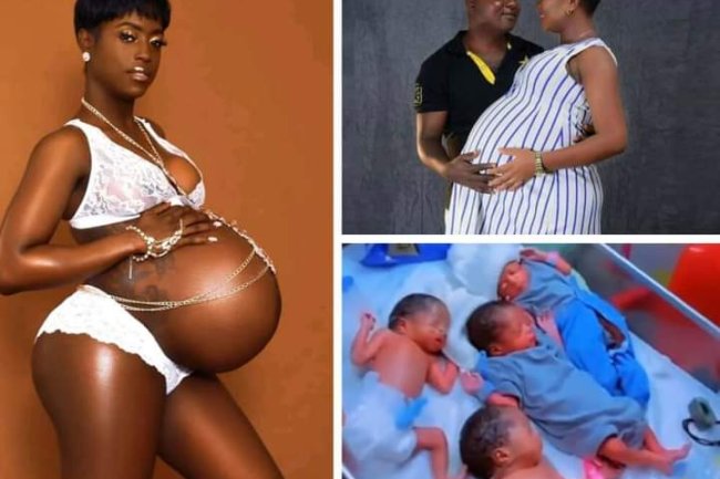 JUBILATION AS MUM DELIVERS 4 BABIES AFTER 7 YEARS OF SEVERAL MISCARRIAGES, HER STORY MELTS HEARTS