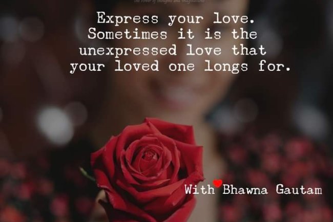 IF LOVE CAN BE FELT, DO WE STILL NEED TO EXPRESS IT?