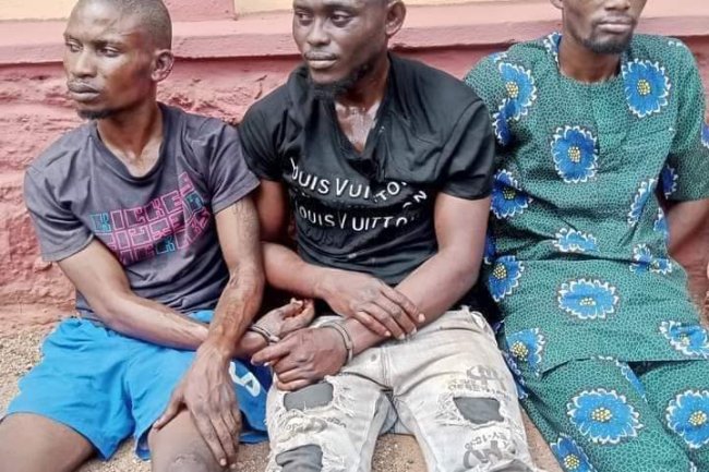 THE OGUN POLICE COMMAND HAS ARRESTED THE KILLERS OF FATINOYE COUPLE AND THEIR ONLY SON