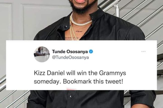 KIZZ DANIEL WIN THE GRAMMY? NEVER 