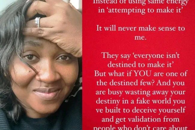 WHY PUT SO MUCH ENERGY INTO FAKE LIFE, ACTRESS MARY NJOKU ASKS