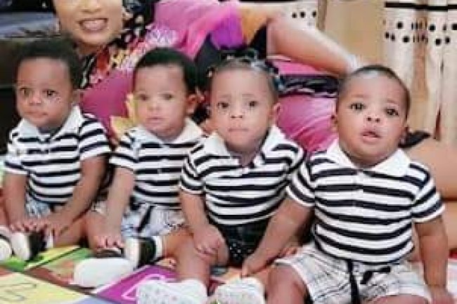 NIGERIAN MOTHER OF TWINS WELCOMES QUADRUPLETS, SHARES BEAUTIFUL FAMILY PHOTOS AS SHE CELEBRATE THEIR BIRTHDAY