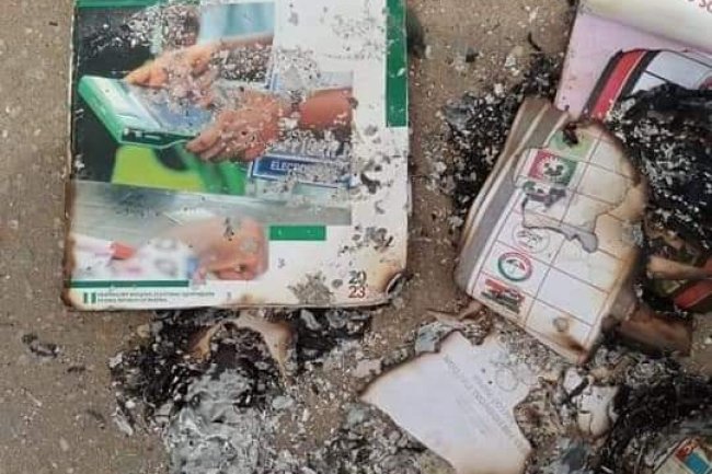 ARMED THUGS BURN ELECTORAL MATERIALS IN LAGOS WHERE LABOUR PARTY IS LEADING