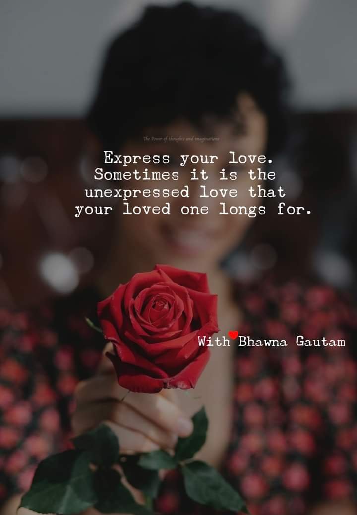 IF LOVE CAN BE FELT, DO WE STILL NEED TO EXPRESS IT?