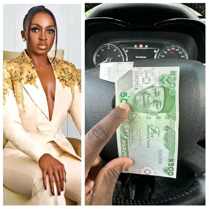 ACTRESS KATE HENSHAW SHARES PHOTO OF POORLY PRINTED NEW NAIRA NOTE 