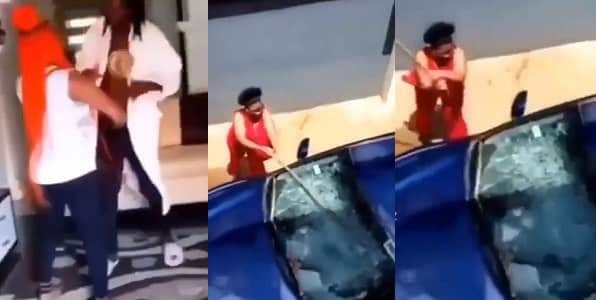 LADY AND HER FRIENDS TEAM UP TO SMASH BOYFRIEND’S CAR WINDSCREEN FOR CHEATING ON HER 