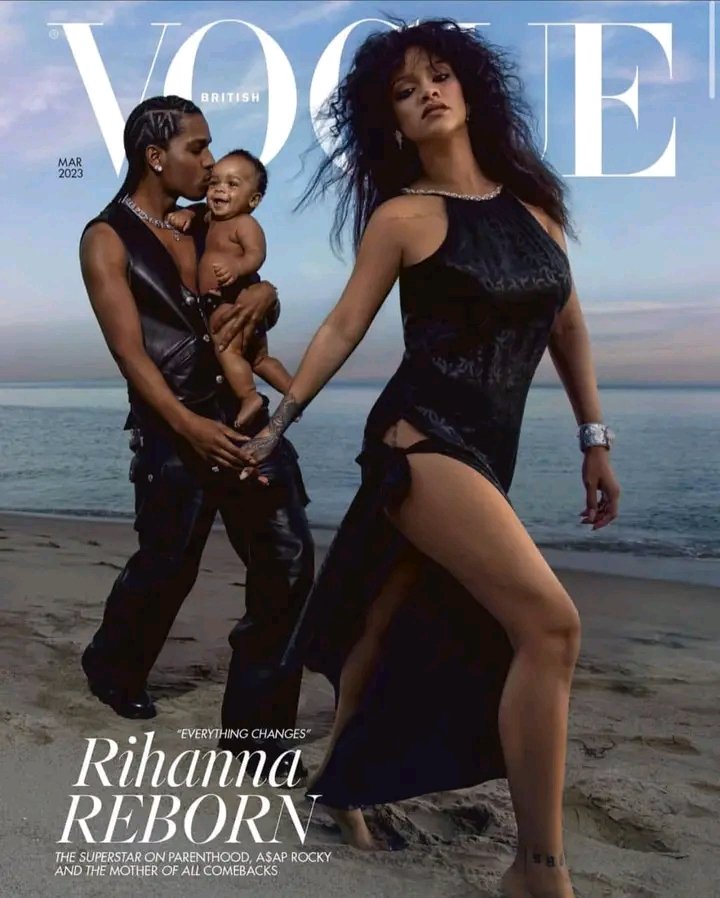 PHOTOS: RIHANNA, SON, A$AP ROCKY MAKE COVER OF BRITISH VOGUE