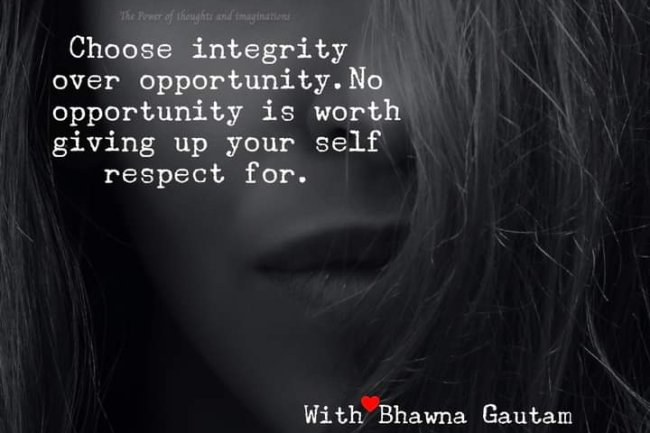 IS YOUR INTEGRITY YOUR TOP PRIORITY?