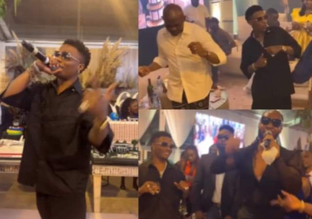 “BILLIONAIRE MOVES”: FLAVOUR, WIZKID SETS TONY ELUMELU’S BIRTHDAY PARTY ON FIRE WITH ENERGETIC PERFORMANCE 