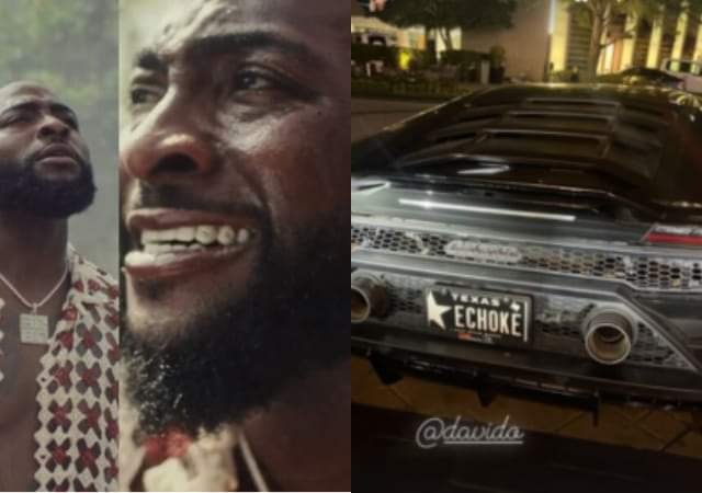 “E CHOKE FINALLY” SINGER DAVIDO SPLASHES OVER 900 MILLION NAIRA ON NEW LAMBORGHINI 