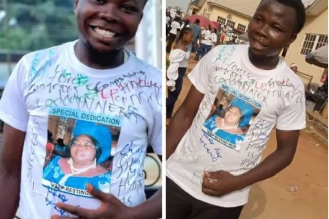 "YOU SUFFERED FOR THIS" - OKO POLY STUDENT PAYS TRIBUTE TO HIS LATE MOTHER AS HE SIGNS OUT FROM SCHOOL 