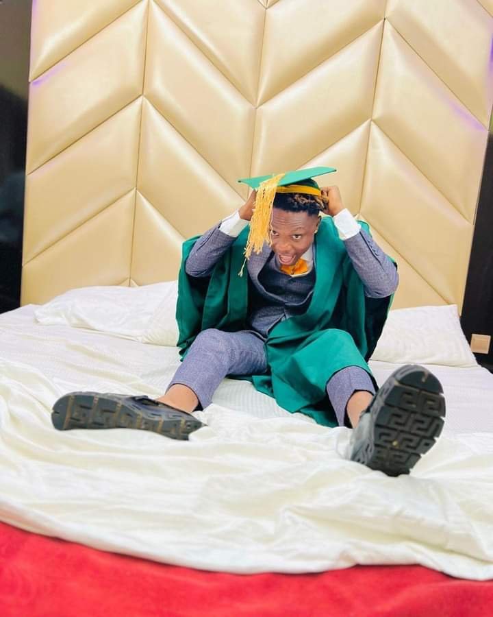 PHOTOS: SKIT MAKER FUNNYBROS CELEBRATES AS HE MATRICULATES INTO NIGERIAN VARSITY