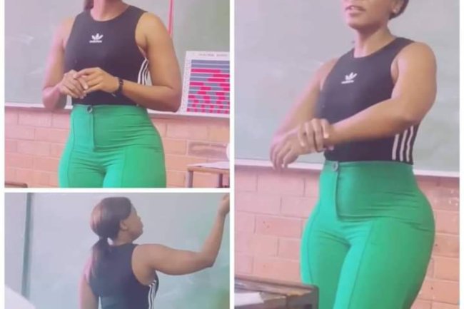 WHO SAYS YOU CAN’T LOOK SO GOOD AND STILL BE A GREAT CLASS TEACHER?