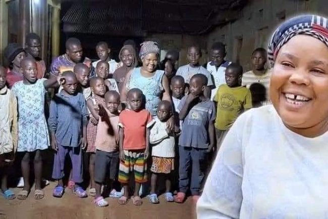 MEET A 44-YEAR-OLD WOMAN, MARIAM NABATANZI FROM UGANDAN. AT AGE 36, SHE HAS GIVEN BIRTH TO 44 CHILDREN