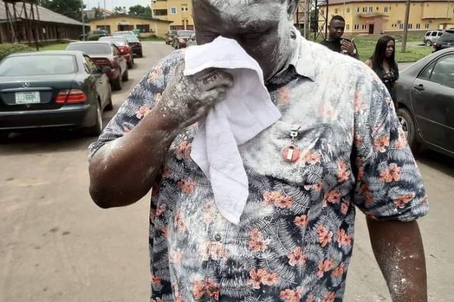 NIGERIAN JOURNALIST, IFEANYI OKALI, IN TEARS AS HIS WIFE DELIVERS THEIR FIRST CHILD — A BOUNCY BABY GIRL 11 YEARS AFTER THEIR MARRIAGE