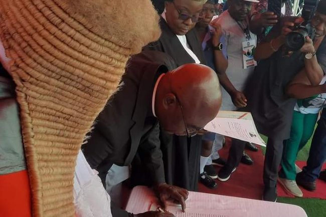 ALIA SWORN-IN AS BENUE STATE GOVERNOR, PROMISES ADEQUATE SECURITY