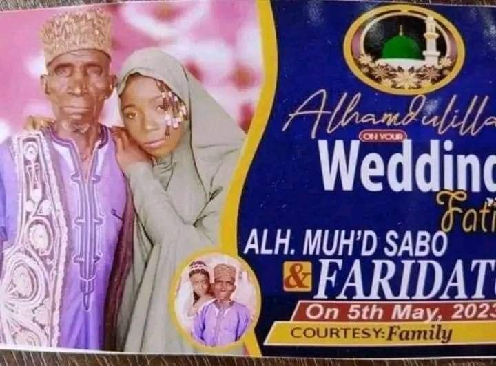 [PHOTOS] 95-YEAR-OLD MAN 'MARRIES TEENAGE GIRL' IN ABUJA COMMUNITY, NIGERIA