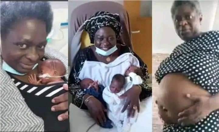 54-YEAR-OLD WOMAN WELCOMES TRIPLETS AFTER 21 YEARS OF CHILDLESSNESS 