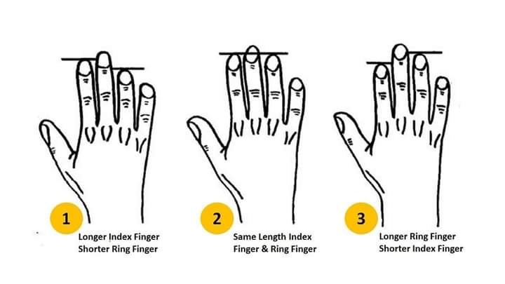 CHECK OUT WHAT YOUR FINGER LENGTH SAYS ABOUT YOUR PERSONALITY 