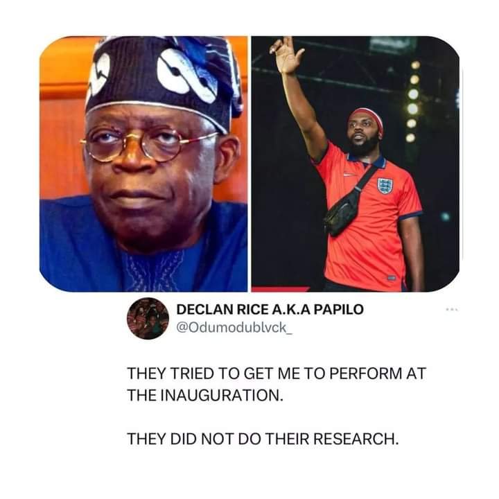 NIGERIAN RAPPER ODUMODU BLVCK TURNS DOWN REQUEST TO PERFORM AT TINUBU’S INAUGURATION