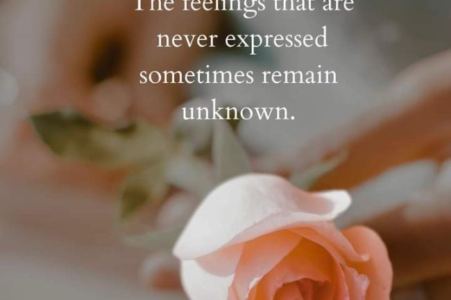 WHY IS IT IMPORTANT THAT WE EXPRESS OUR DEEPEST FEELINGS?