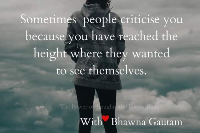 DOES CRITICISM SOMETIMES HIDE ENVY?
