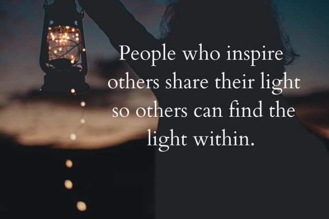 WHAT DOES IT MEAN TO BE AN INSPIRATION?