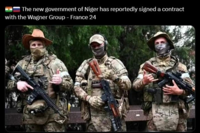 NIGERIEN GOVERNMENT REPORTEDLY SIGNED MILITARY CONTRACT WITH RUSSIA'S WAGNER MERCENARIES