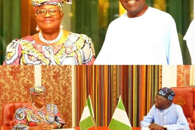 PRESIDENT TINUBU MEETS OKONJO-IWEALA AT THE STATE HOUSE