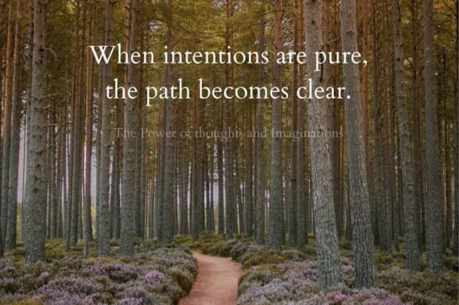 DO OUR INTENTIONS INFLUENCE THE OUTCOME? 