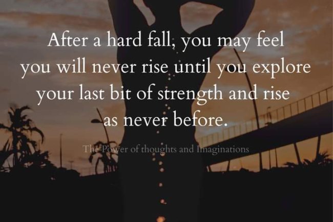 DO TOUGH TIMES BRING OUT OUR UNKNOWN STRENGTH?