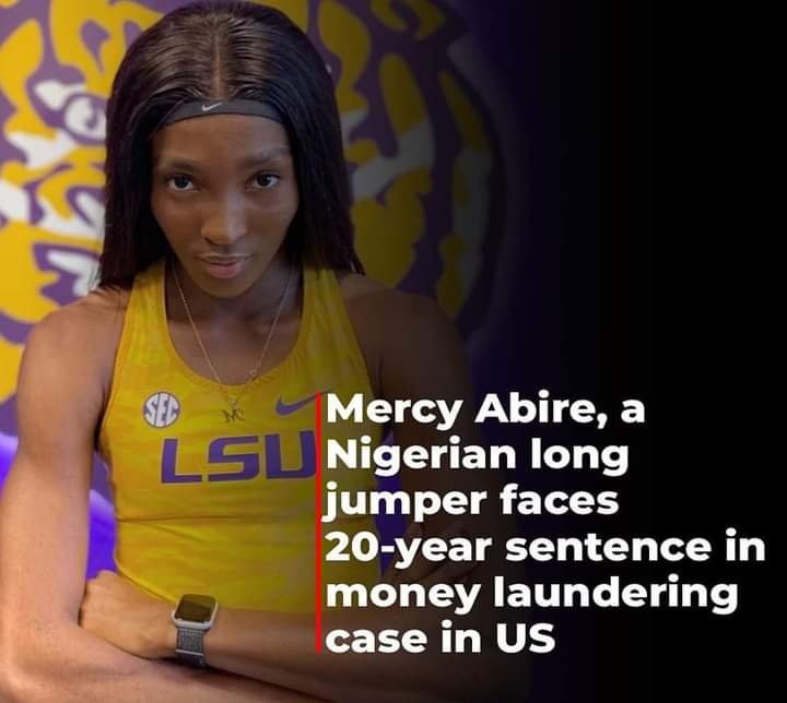 NIGERIAN LONG JUMP ATHLETE FACES 20-YEAR SENTENCE IN MONEY LAUNDERING CASE IN U.S