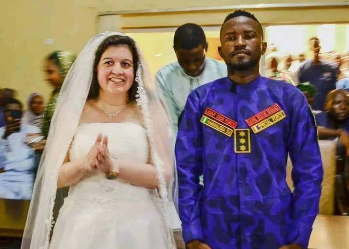 PHOTOS: MUSLIM MAN FROM ADAMAWA RECENTLY GOT MARRIED TO A CHRISTIAN WHITE WOMAN 