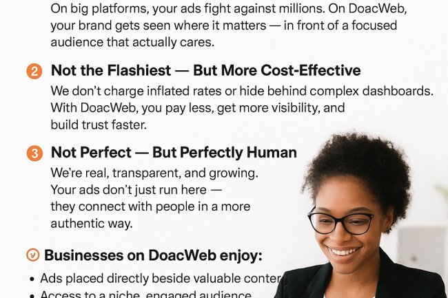 doacWeb Advertising: We’re Not the Biggest, But We’re the Smartest Place to Advertise