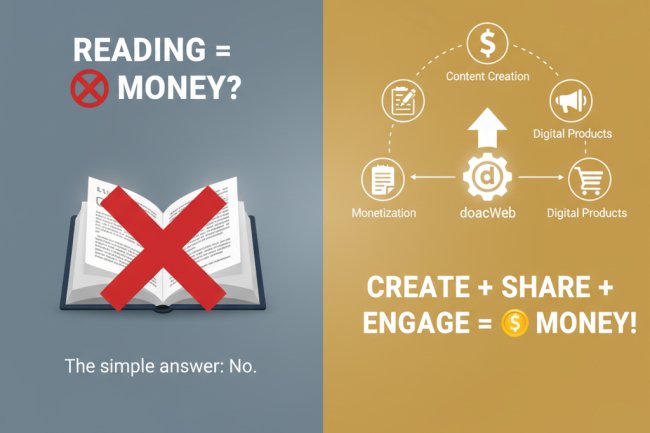 Can You Make Money on doacWeb by Just Reading Posts?