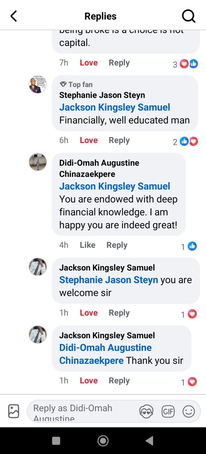 “Being Broke Is a Choice” — Didi-Omah Augustine Chinazaekpere’s Post Sparks Conversation Among His Top Fans