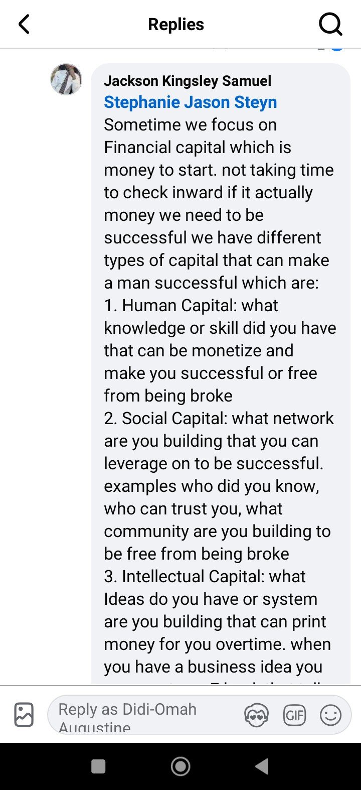 “Being Broke Is a Choice” — Didi-Omah Augustine Chinazaekpere’s Post Sparks Conversation Among His Top Fans