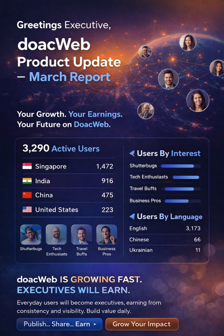 DOACWEB PRODUCT UPDATE — MARCH 2026 REPORT