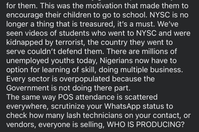 My Response To This Post On Facebook