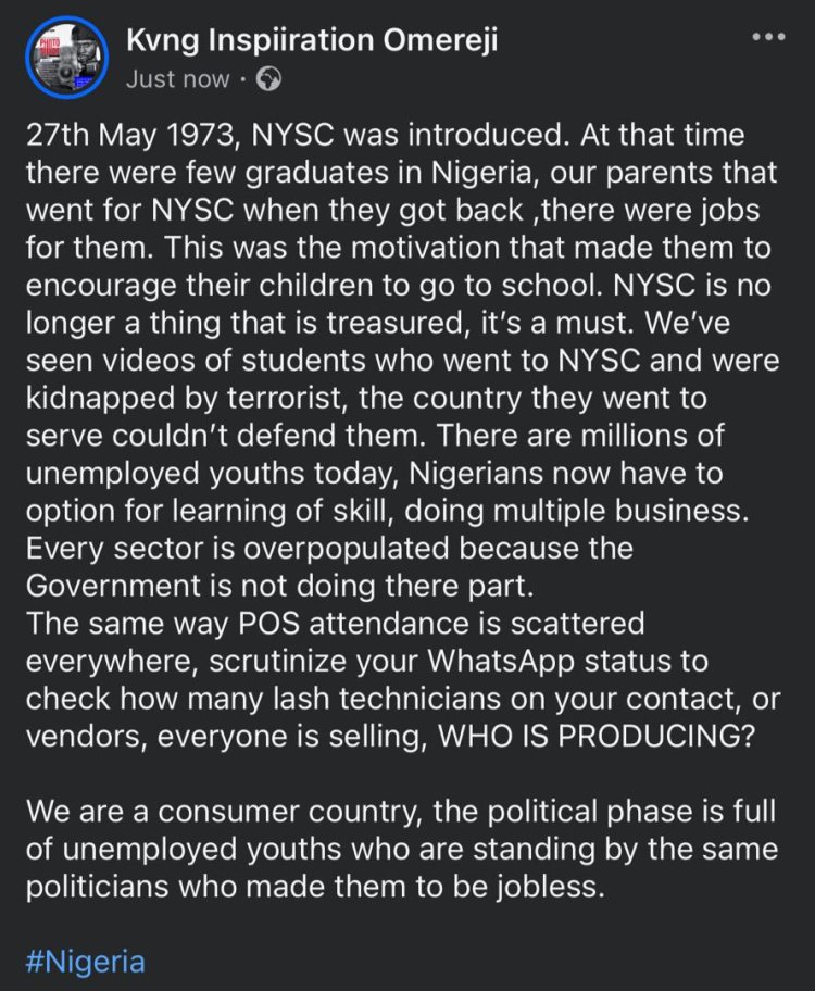 My Response To This Post On Facebook