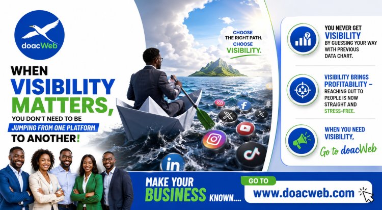 When You Need VISIBILITY, Go To doacWeb!