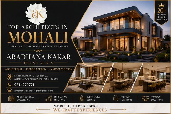 Top Architects in Mohali for Luxury Homes | Aradhana Kakar Designs