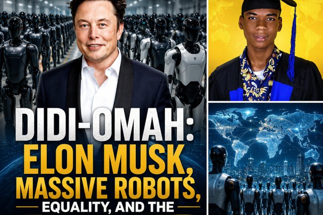 Didi-Omah: Elon Musk, Massive Robots, Equality, And The New World Order