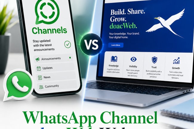 WhatsApp Channel vs. doacWeb Business Webpage: Which One Helps Your Business Grow Better?